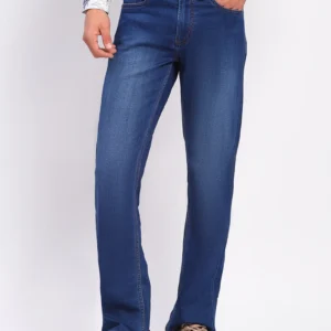 Sraddos Stretchable Dark Blue Cotton Blend Jeans