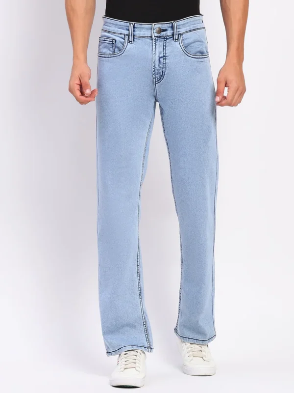 Sraddos Stretchable Light Blue Cotton Blend Jeans