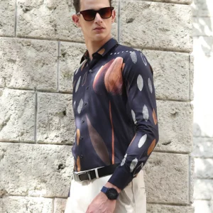Sraddos Abstract Print Cotton Shirt