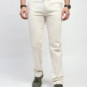 Sraddos Natural Solid Cotton Trouser